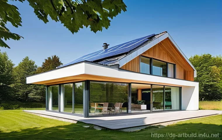 제로에너지 하우스 설계 - **Prompt 1: Modern Zero-Energy House Exterior in German Countryside**
    A stunning, modern zero-en...